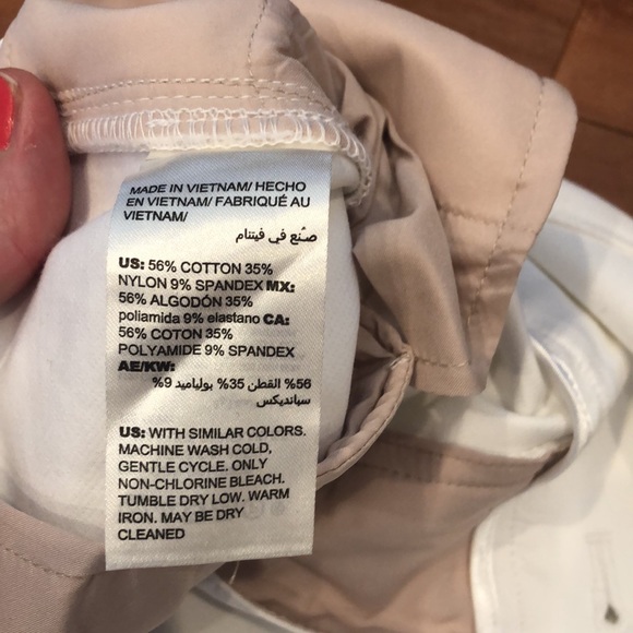 Slim white crop pants WHBM - Picture 6 of 6